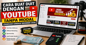 Cara Buat Duit Dengan YouTube Tanpa Modal