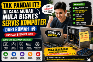 tak pandai it cara mula bisnes servis komputer