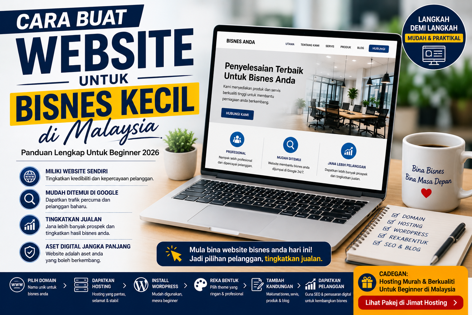 Panduan buat website bisnes Malaysia